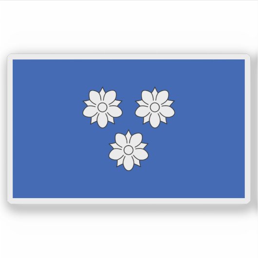 Vlag van Viersen, Duitsland Sticker (Voorkant)