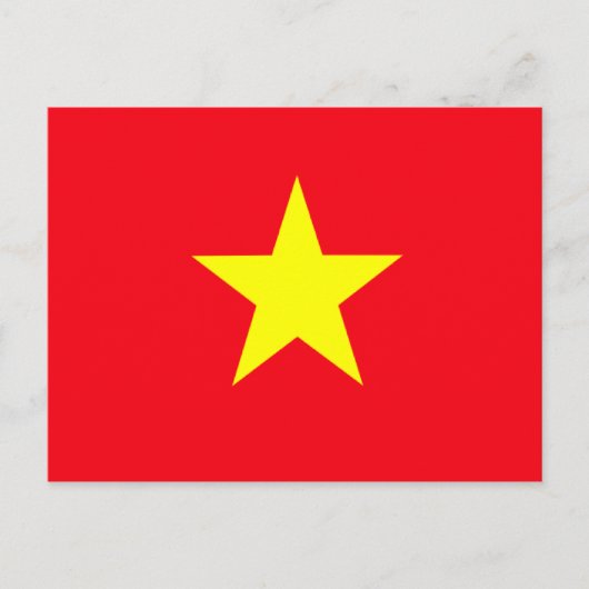 Vlag van Vietnam Briefkaart (Voorkant)