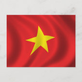 Vlag van Vietnam Briefkaart (Voorkant)
