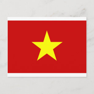 Vlag van Vietnam Briefkaart