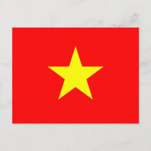 Vlag van Vietnam Briefkaart