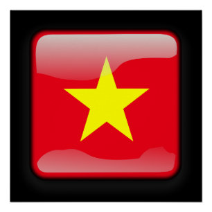 Vlag van Vietnam Perfect Poster