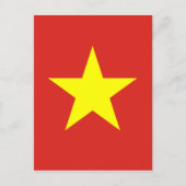 Vlag van Vietnam - Qutainc kboyt Nam Briefkaart (Voorkant)