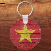 Vlag van Vietnam Sleutelhanger (Voorkant)