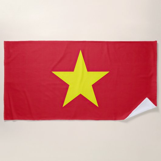 Vlag van Vietnam Strandlaken (Voorkant)