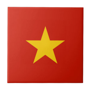 Vlag van Vietnam Tegeltje