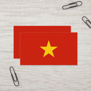 Vlag van Vietnam Visitekaartje