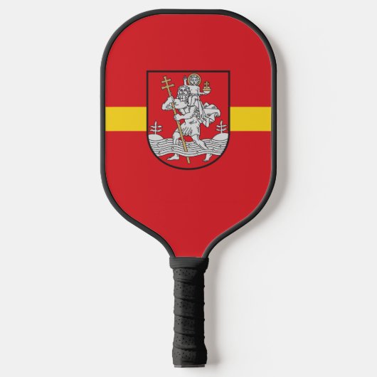 Vlag van Vilnius, Litouwen Pickleball Paddle (Voorkant)