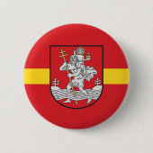Vlag van Vilnius, Litouwen Pinback Button (Voorkant)