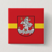 Vlag van Vilnius, Litouwen Pinback Button (Voorkant)