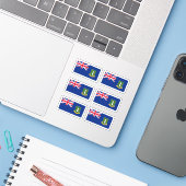 vlag van Virgin Islander Sticker (Laptop met iPhone)