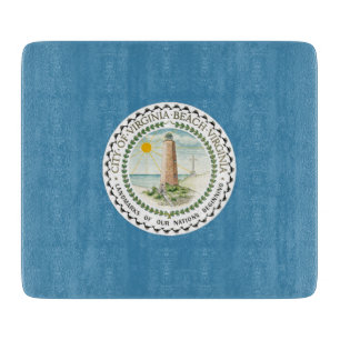 Vlag van Virginia Beach (Virginia, VS) Snijplank