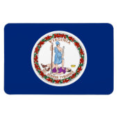 vlag van Virginia Magneet (Horizontaal)
