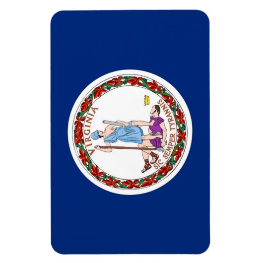 vlag van Virginia Magneet (Verticaal)