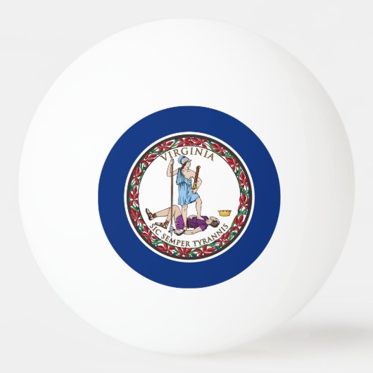 Vlag van Virginia Pingpongballen (Voorkant)