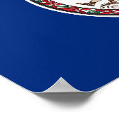Vlag van Virginia Poster (Hoek)