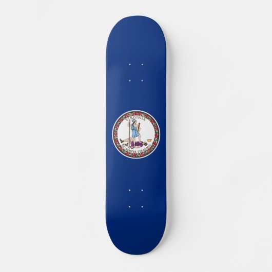 Vlag van Virginia Skateboard (Voorkant)