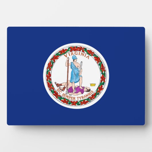 Vlag van Virginia State Design Fotoplaat (voorkant)