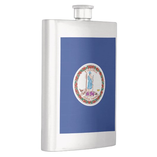 Vlag van Virginia State Design Heupfles (Rechts)