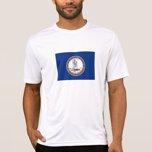 Vlag van Virginia T-shirt (Voorkant)
