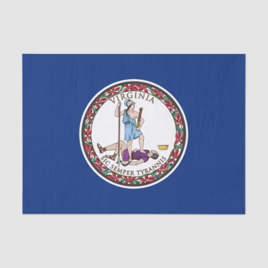 Vlag van Virginia Tissuepapier (Voorkant)
