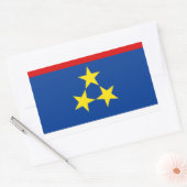 vlag van Vojvodina Rechthoekige Sticker (Envelop)
