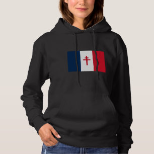 Vlag van Vrij Frankrijk Hoodie