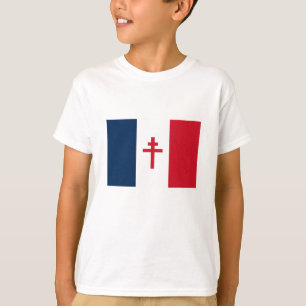 Vlag van Vrij Frankrijk T-shirt