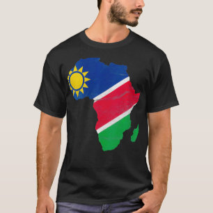 Vlag van vrouwen in Namibië Afrika Continent Silho T-shirt