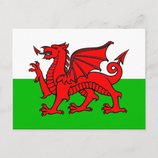 Vlag van Wales Briefkaart (Voorkant)