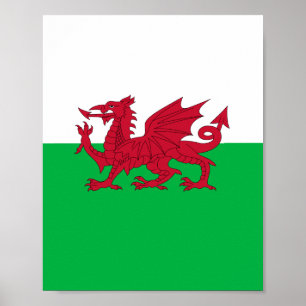 Vlag van Wales (Cymru) Poster