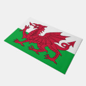 Vlag van Wales Deurmat (Schuin)