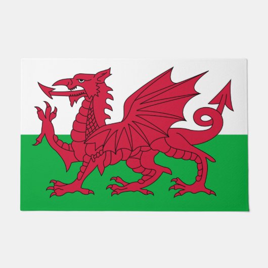 Vlag van Wales Deurmat (Voorkant)