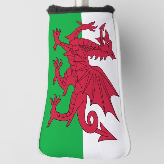 Vlag van Wales Golfheadcover (Draai 90)