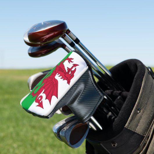 Vlag van Wales Golfheadcover (Insitu)