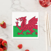 Vlag van Wales Papieren servetten (Insitu)