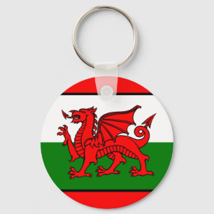 Vlag van Wales Sleutelhanger