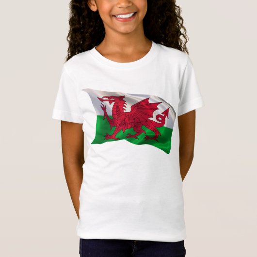 Vlag van Wales T-shirt (Voorkant)