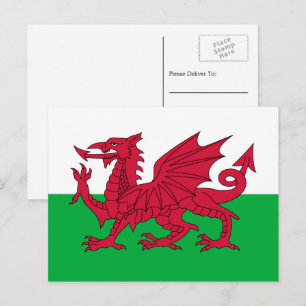 Vlag van Wales Vlag van Wales Briefkaart