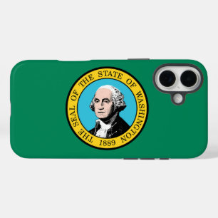 vlag van Washington iPhone 16 Plus Hoesje