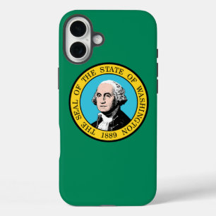 vlag van Washington iPhone 16 Plus Hoesje