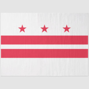 Vlag van Washington D.C. (District of Columbia) Tissuepapier