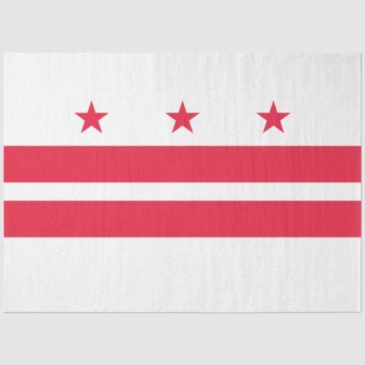Vlag van Washington D.C. (District of Columbia) Tissuepapier (Voorkant)