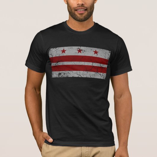  vlag van Washington D.C. T-shirt (Voorkant)