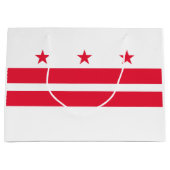 Vlag van Washington DC Groot Cadeauzakje (Voorkant)