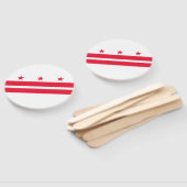 Vlag van Washington DC Handwaaier (Niet-gemonteerd)