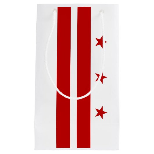 vlag van Washington DC Klein Cadeauzakje (Voorkant)