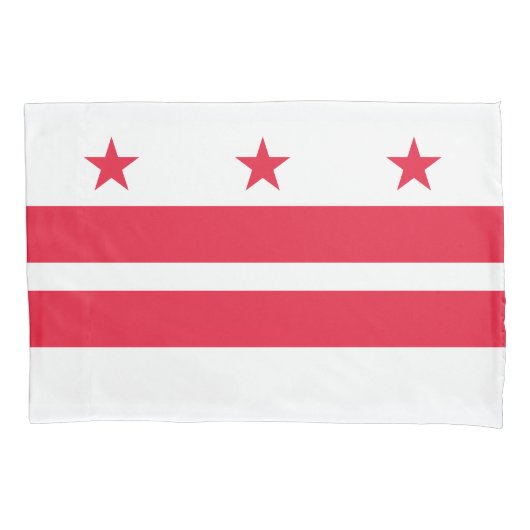 Vlag van Washington DC Kussensloop (Voorkant)