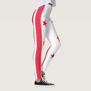 Vlag van Washington DC Leggings