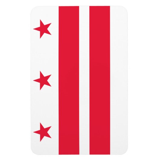 vlag van Washington DC Magneet (Verticaal)